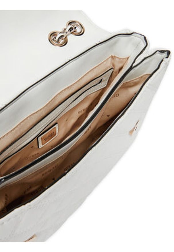 Guess Torebka HWQG87 48200 Biały. Kolor: biały. Materiał: skórzane