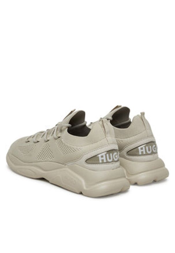 Hugo - HUGO Sneakersy Leon 50541684 Beżowy. Kolor: beżowy. Materiał: materiał