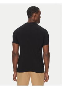Karl Lagerfeld - KARL LAGERFELD T-Shirt 755054 552221 Czarny Regular Fit. Typ kołnierza: dekolt w karo. Kolor: czarny. Materiał: bawełna #5