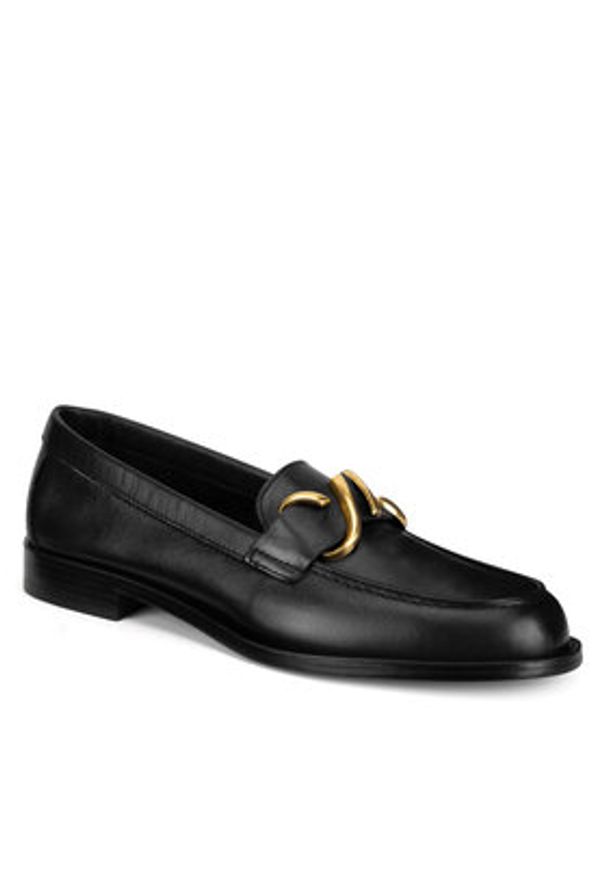 Gino Rossi Mokasyny ELSA-E25-26397 Czarny. Kolor: czarny. Materiał: skóra