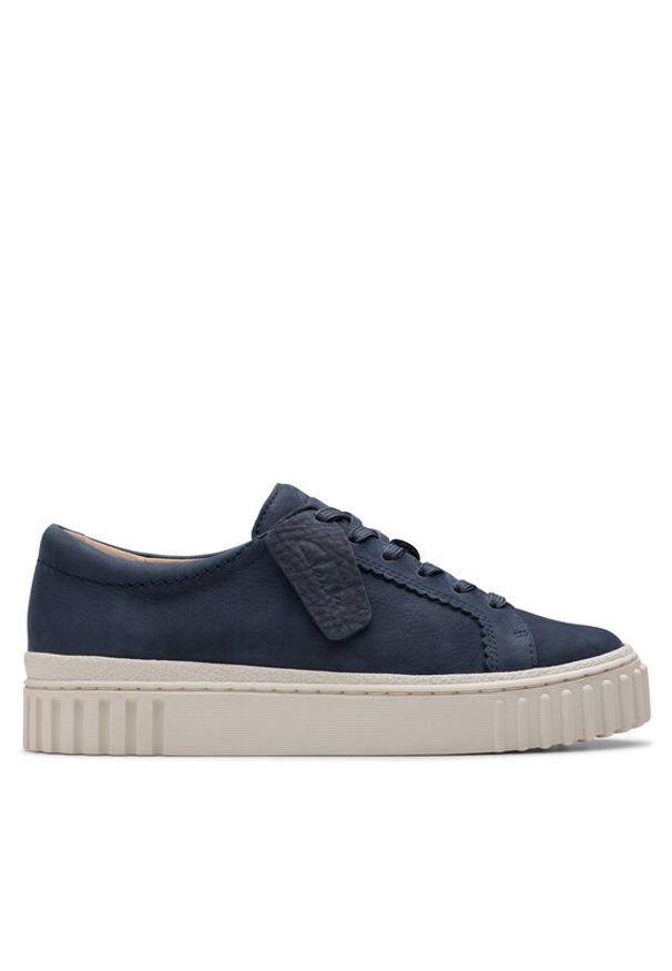 Clarks Sneakersy Mayhill Walk 26181210 Granatowy. Kolor: niebieski. Materiał: nubuk, skóra