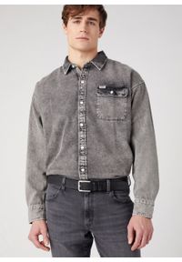 Wrangler - MESKI PASEK WRANGLER SLIM BELT BLACK 112344035. Materiał: syntetyk, skóra, materiał, jeans. Styl: klasyczny #3