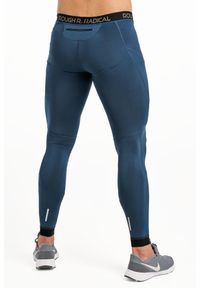 ROUGH RADICAL - Legginsy do biegania męskie Rough Radical Tight. Kolor: niebieski