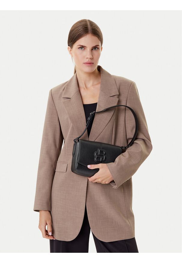 BOSS Torebka 50549275 Czarny. Kolor: czarny. Materiał: skórzane