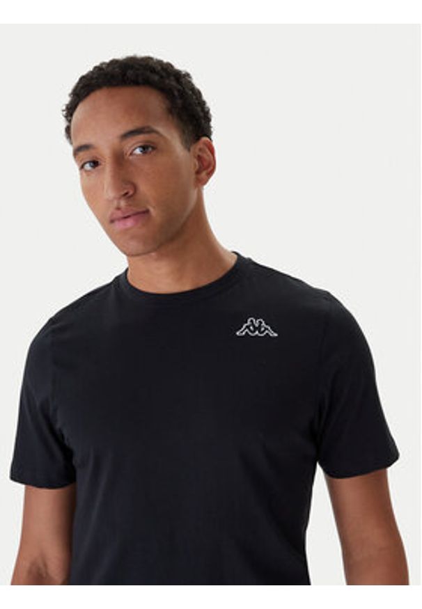 Kappa Komplet 3 t-shirtów Logo Sylvo 322562W Czarny Regular Fit. Kolor: czarny. Materiał: bawełna