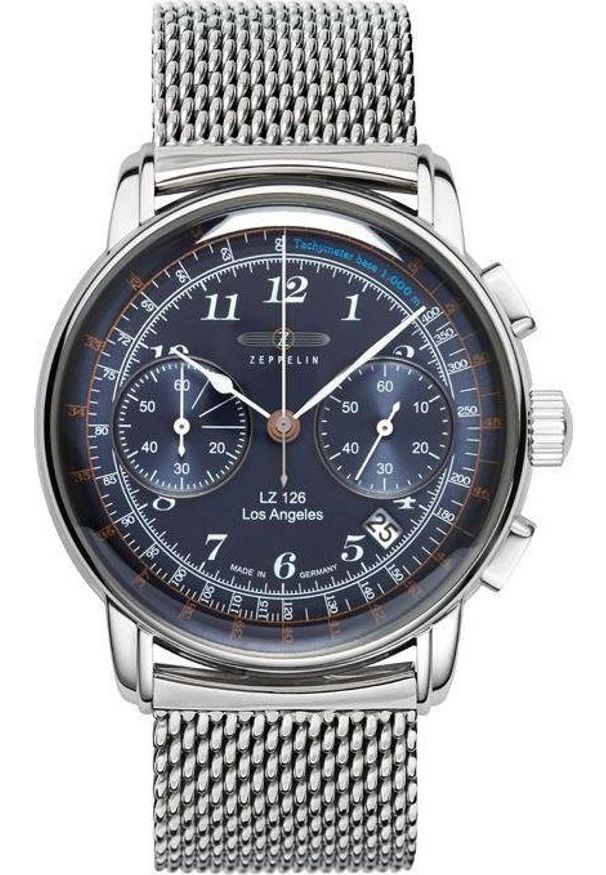 Zegarek Zeppelin męski LZ126 Los Angeles 7614M-3 Quarz niebieski. Kolor: niebieski