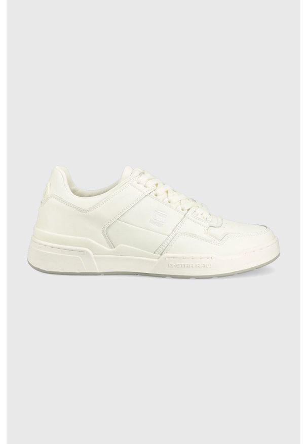 G-Star RAW - G-Star Raw sneakersy attacc bsc kolor biały. Nosek buta: okrągły. Zapięcie: sznurówki. Kolor: biały. Materiał: guma