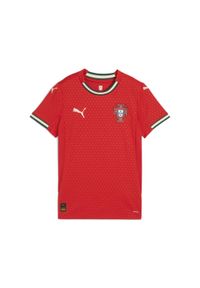 Puma - Damska koszulka domowa Portugalia 2025 PUMA Sport Red Sugared Almond Beige. Kolor: czerwony, wielokolorowy, beżowy