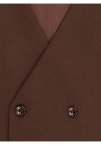 Pako Lorente - PAKO LORENTE – Brązowa dwurzędowa kamizelka męska. Okazja: na wesele, na ślub cywilny. Kolor: beżowy, brązowy. Styl: młodzieżowy, elegancki #4