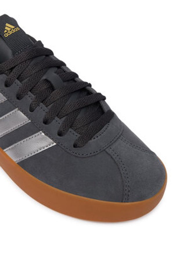 Adidas - adidas Sneakersy Vl Court 3.0 IH6514 Szary. Kolor: szary. Materiał: skóra, zamsz