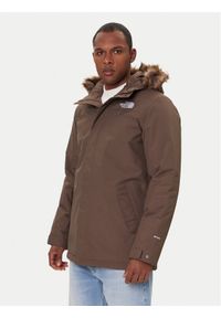 The North Face Kurtka zimowa Zaneck NF0A4M8H Brązowy Regular Fit. Kolor: brązowy. Materiał: syntetyk. Sezon: zima #1