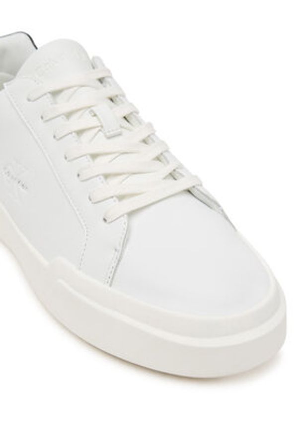 Calvin Klein Sneakersy Chunky Cupsole Laceup Lth YM0YM01344 Biały. Kolor: biały. Materiał: skóra
