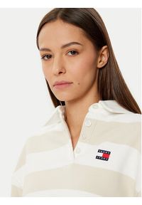 Tommy Jeans Bluza DW0DW19409 Beżowy Relaxed Fit. Kolor: beżowy. Materiał: bawełna #4