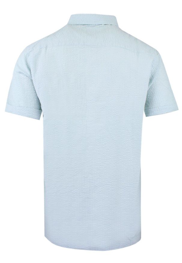 Weekendowa Koszula Męska z Kory Bawełnianej - Brave Soul - Błękitna. Kolor: niebieski. Materiał: bawełna. Styl: sportowy