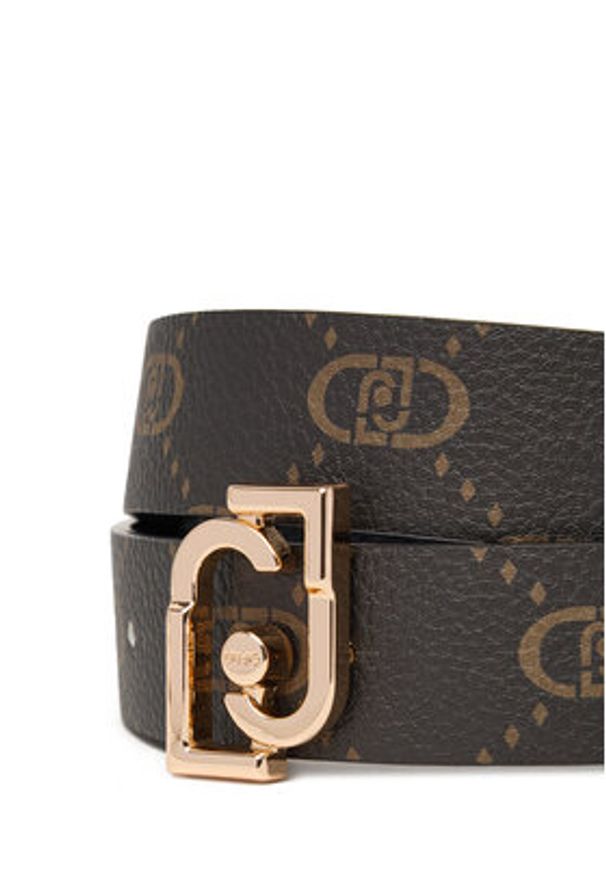 Liu Jo Pasek Damski Reversible Hips Belt AF5239 E0053 Czarny. Kolor: czarny. Materiał: skóra