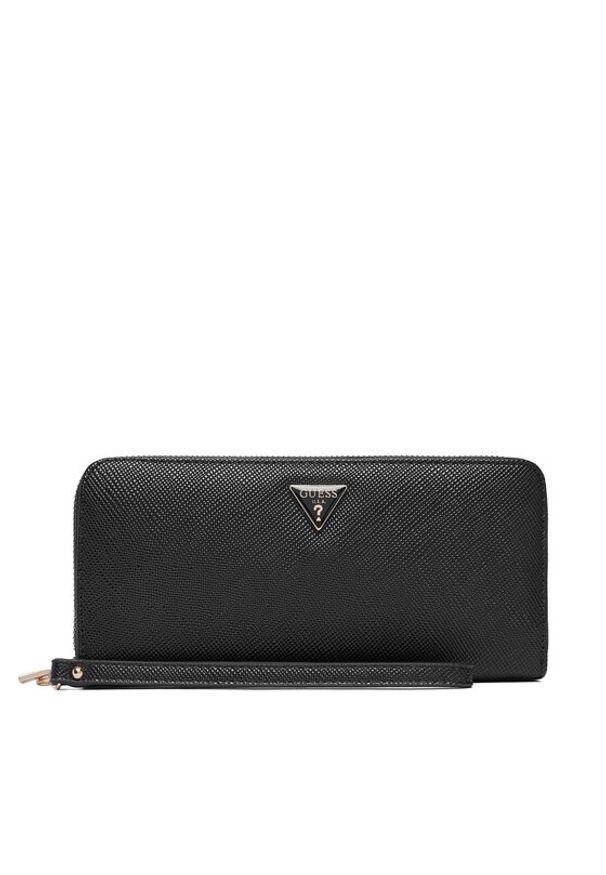 Guess Portfel Gilda SLG SWZG97 47146 Czarny. Kolor: czarny. Materiał: skóra