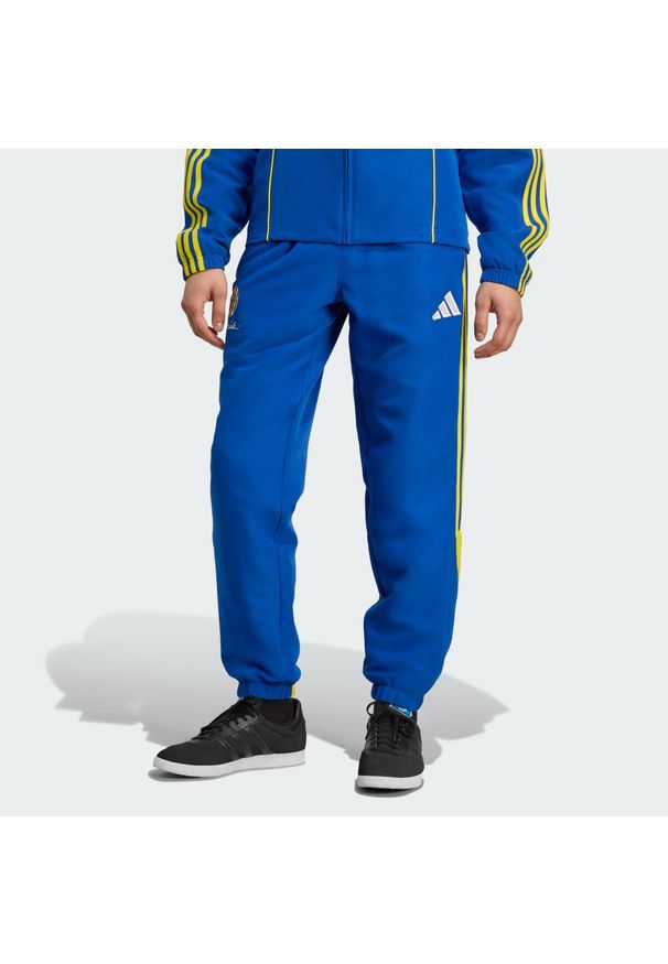 Adidas - Spodnie dresowe Juventus Vialli Pack. Kolor: niebieski. Materiał: dresówka. Sport: piłka nożna