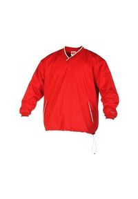 RAWLINGS - Kurtka Baseballowa - V-Neck Pullover - Młodzież (Czerwony). Kolor: czerwony. Styl: młodzieżowy