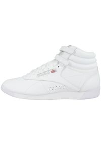 Buty do chodzenia damskie Reebok F S HI. Wysokość cholewki: za kostkę. Zapięcie: sznurówki. Kolor: szary, biały, wielokolorowy. Materiał: syntetyk, tkanina, skóra, materiał. Szerokość cholewki: normalna. Sport: turystyka piesza