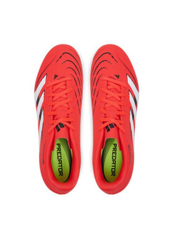 Adidas - adidas Buty do piłki nożnej Predator Club Turf ID3784 Czerwony. Kolor: czerwony. Materiał: skóra