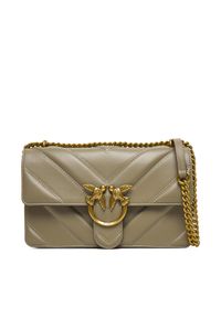 Pinko - PINKO Torebka Love One Classic Light Dc Al 25-26 PLTT 104549 A2OS Szary. Kolor: szary. Materiał: skórzane