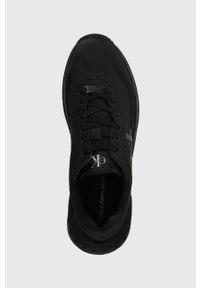 Calvin Klein Jeans sneakersy skórzane CHUNKY RUNNER LOW LACE IN kolor czarny YM0YM00774. Zapięcie: sznurówki. Kolor: czarny. Materiał: skóra #4