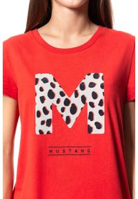 Mustang - MUSTANG T SHIRT DAMSKI Alina C Print Molten Lava 1009028 7179. Wzór: nadruk #3