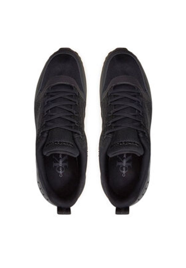 Calvin Klein Jeans Sneakersy Eva Runner Low Mix Mg Uc YM0YM00905 Czarny. Kolor: czarny. Materiał: materiał