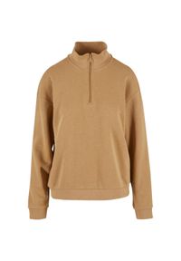 Bluza damska Urban Classics Troyer. Typ kołnierza: typu troyer. Kolor: beżowy #1