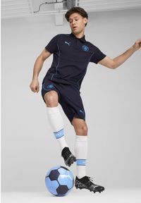 Puma - Męskie szorty Casuals Manchester City PUMA New Navy Magic Blue. Kolor: niebieski