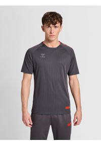 Jersey Hummel Grid Trainning. Kolor: zielony, wielokolorowy, czarny, szary. Materiał: jersey. Sport: fitness