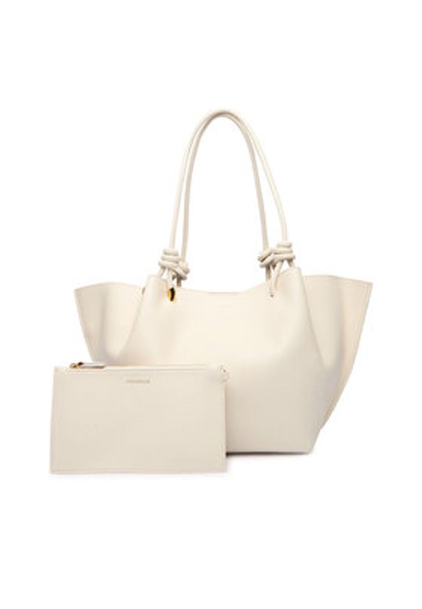 Coccinelle Torebka U07 Coccinellefinn E1 U07 11 02 01 Écru. Kolor: kremowy. Materiał: skórzane