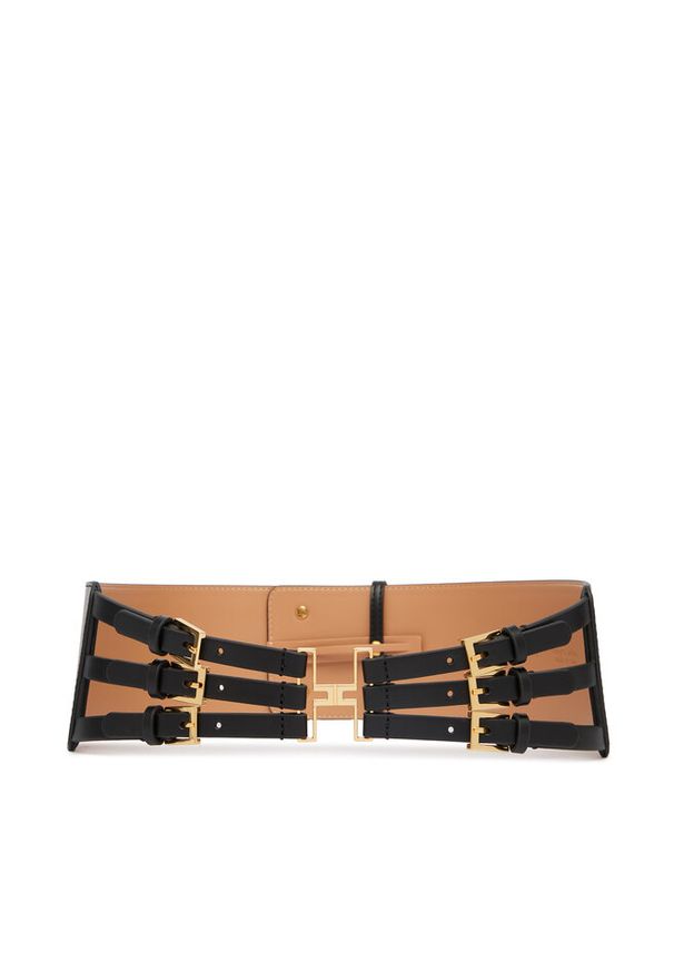 Pasek Damski Elisabetta Franchi. Kolor: czarny