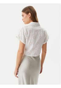Guess Koszula W5GH34WG822 Biały Regular Fit. Kolor: biały. Materiał: syntetyk