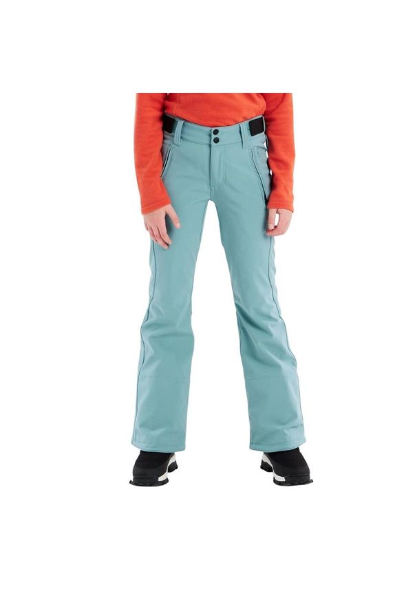 Dziewczęce spodnie narciarskie Protest Lole Softshell. Kolor: zielony. Materiał: softshell. Sezon: zima. Sport: narciarstwo