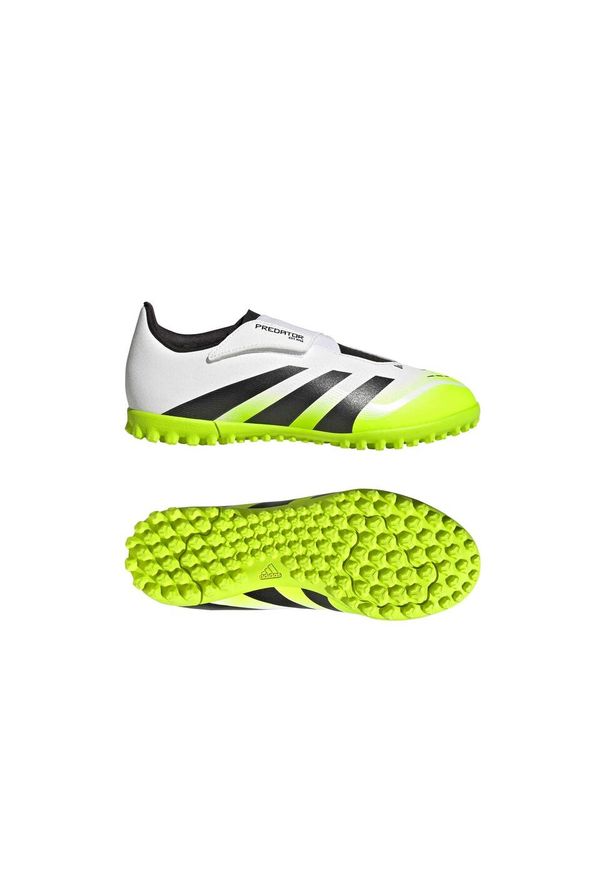 Adidas - Dziecięce buty piłkarskie adidas Predator Club Brides TF. Zapięcie: rzepy. Kolor: wielokolorowy, biały, czarny. Sport: piłka nożna