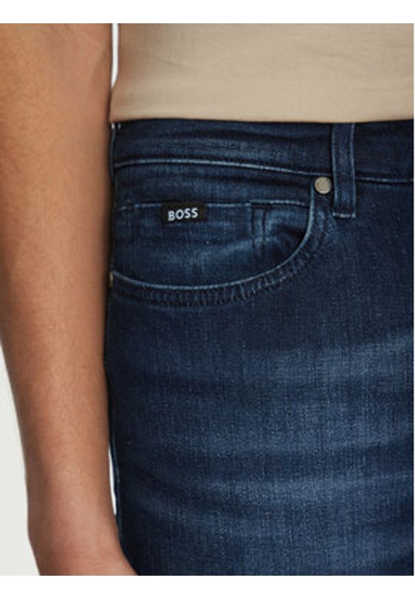BOSS Jeansy H-Delaware 50538548 Granatowy Slim Fit. Kolor: niebieski