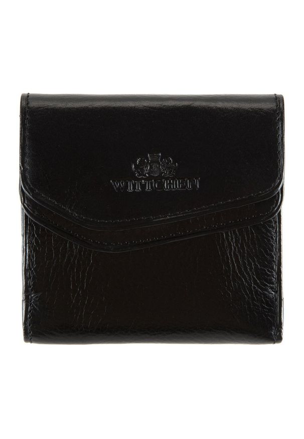 Wittchen - Męski portfel skórzany kwadratowy czarny. Kolor: czarny. Materiał: skóra