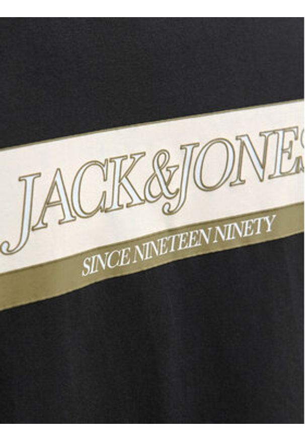 Jack & Jones T-Shirt Rinwood 12283628 Czarny Regular Fit. Kolor: czarny. Materiał: bawełna