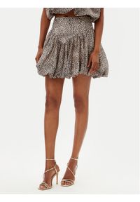 BARDOT Spódnica mini Lissett Printed 59796SB2 Brązowy Regular Fit. Kolor: brązowy. Materiał: syntetyk