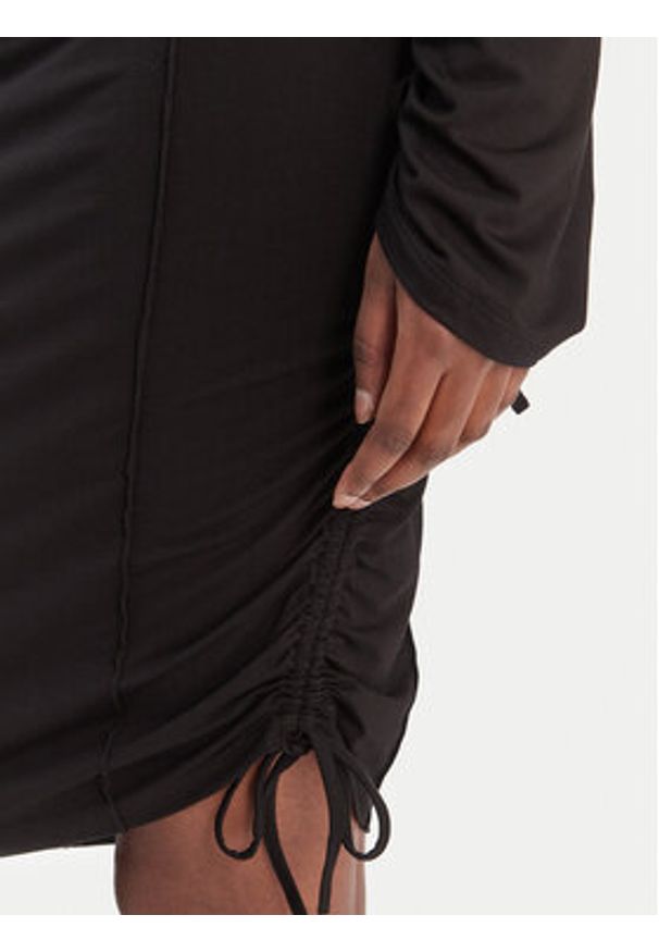 Karl Lagerfeld Jeans Sukienka codzienna B1W13045 Czarny Slim Fit. Okazja: na co dzień. Kolor: czarny. Materiał: wiskoza. Typ sukienki: proste. Styl: casual