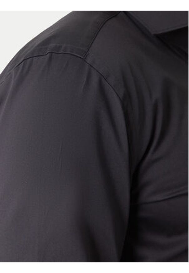 Hugo - HUGO Koszula Kason 50482056 Czarny Slim Fit. Kolor: czarny. Materiał: bawełna