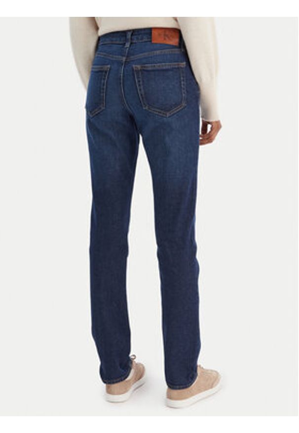 Calvin Klein Jeans Jeansy Mid Rise Slim Blue Orbit LV047C778G Niebieski Slim Fit. Kolor: niebieski