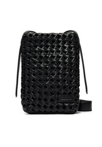 Calvin Klein Torebka Ck Braided Mini Bag K60K612172 Czarny. Kolor: czarny. Materiał: skórzane