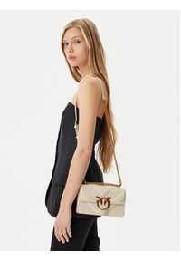 Pinko - PINKO Torebka Love One Mini Light 104550 A26Z Écru. Materiał: skórzane