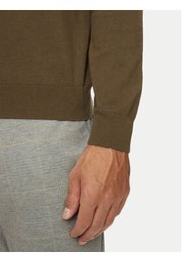 United Colors of Benetton - United Colors Of Benetton Sweter 10CVU1N60 Brązowy Regular Fit. Kolor: brązowy. Materiał: bawełna #5