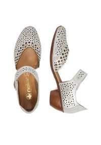 Rieker Półbuty 43753-90 Srebrny. Kolor: srebrny. Materiał: zamsz, skóra #6