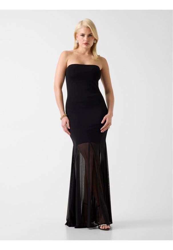 Marciano Guess Sukienka wieczorowa G6GK55 Z0664 Czarny Regular Fit. Kolor: czarny. Materiał: wiskoza. Styl: wizytowy
