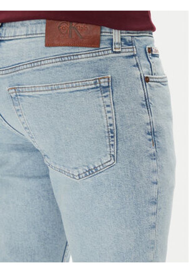 Calvin Klein Jeans Jeansy LV04RB736G Niebieski Slim Fit. Kolor: niebieski