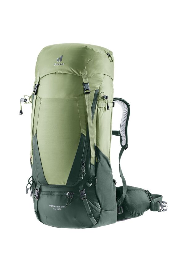 Plecak trekkingowy Deuter Futura Air Trek 55 + 10 SL - grove/ivy. Kolor: zielony. Styl: sportowy